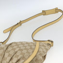GUCCI GG Canvas Abbey Shoulder Bag Beige Gold 203257 Auth 163025-14