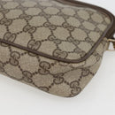 GUCCI GG Supreme Shoulder Bag PVC Beige Gold 89 02 068 Auth 163026-10