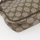 GUCCI GG Supreme Shoulder Bag PVC Beige Gold 89 02 068 Auth 163026-11