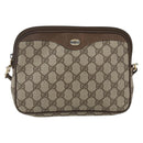 GUCCI GG Supreme Shoulder Bag PVC Beige Gold 89 02 068 Auth 163026-2