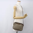 GUCCI GG Supreme Shoulder Bag PVC Beige Gold 89 02 068 Auth 163026-20