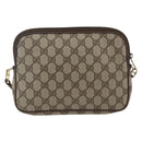 GUCCI GG Supreme Shoulder Bag PVC Beige Gold 89 02 068 Auth 163026-3