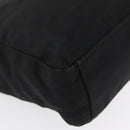 PRADA Shoulder Bag Nylon Black Silver Auth 163038-14