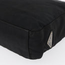 PRADA Shoulder Bag Nylon Black Silver Auth 163038-15
