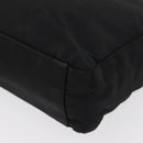 PRADA Shoulder Bag Nylon Black Silver Auth 163038-16