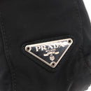 PRADA Shoulder Bag Nylon Black Silver Auth 163038-17