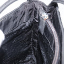 PRADA Shoulder Bag Nylon Black Silver Auth 163038-21