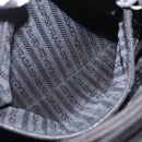 PRADA Shoulder Bag Nylon Black Silver Auth 163038-24