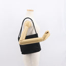 PRADA Shoulder Bag Nylon Black Silver Auth 163038-27