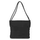 PRADA Shoulder Bag Nylon Black Silver Auth 163038-2