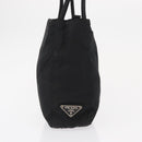 PRADA Shoulder Bag Nylon Black Silver Auth 163038-4