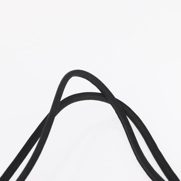 PRADA Shoulder Bag Nylon Black Silver Auth 163038