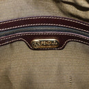 FENDI Zucca Canvas Handtasche 2-Wege Schwarz Braun Gold Authentisch 163042-22