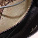 Christian Dior Trotter Canvas Shoulder Bag Beige Gold Auth 163043-11