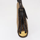 Christian Dior Trotter Canvas Shoulder Bag Beige Gold Auth 163043-4