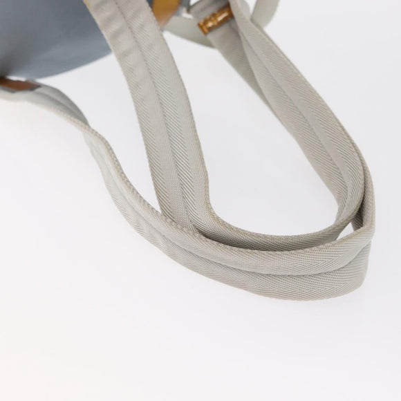 PRADA Backpack Nylon Light Blue Silver Auth 163044