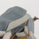 PRADA Backpack Nylon Light Blue Silver Auth 163044-7