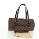 LOUIS VUITTON Damier Ebene Papillon 30 Hand Bag N51303 LV Auth 163047V-12