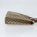 GUCCI GG Supreme Web Sherry Line Tote Bag PVC Beige Red 89 02 997 Auth 163056-3