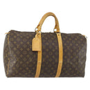 LOUIS VUITTON Monogram Keepall 50 Boston Bag M41426 LV Auth 163059-1
