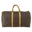 LOUIS VUITTON Monogram Keepall 50 Boston Bag M41426 LV Auth 163059-3
