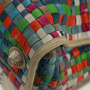 BALENCIAGA Giant Work Hand Bag Leather Multicolor Silver 173080 Auth 163060V-16