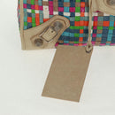 BALENCIAGA Giant Work Hand Bag Leather Multicolor Silver 173080 Auth 163060V-18