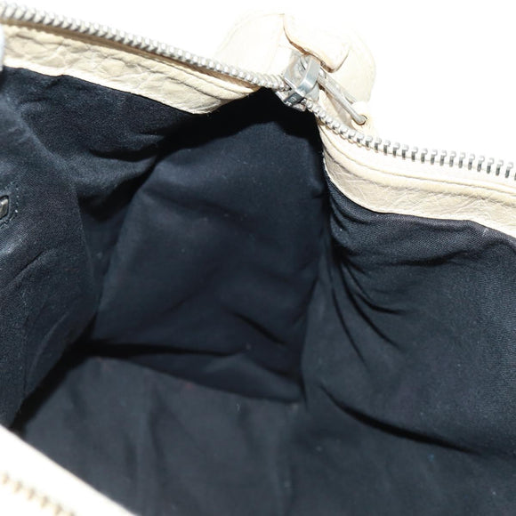 BALENCIAGA Giant Work Hand Bag Leather Multicolor Silver 173080 Auth 163060V