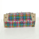 BALENCIAGA Giant Work Hand Bag Leather Multicolor Silver 173080 Auth 163060V-5