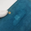 SAINT LAURENT Y Line Clutch Bag Patent leather Green Gold Auth 163062-15