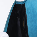 SAINT LAURENT Y Line Clutch Bag Patent leather Green Gold Auth 163062-19