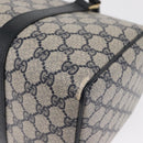 GUCCI GG Supreme Boston Bag PVC Navy Gold 002 39 6842 Auth 163068-13