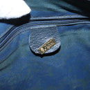GUCCI GG Supreme Boston Bag PVC Navy Gold 002 39 6842 Auth 163068-16
