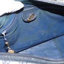 GUCCI GG Supreme Boston Bag PVC Navy Gold 002 39 6842 Auth 163068-17
