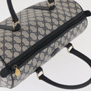 GUCCI GG Supreme Boston Bag PVC Navy Gold 002 39 6842 Auth 163068-6