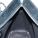 GUCCI GG Canvas Hand Bag Black Silver 113011 Auth 163073V-19