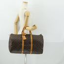 LOUIS VUITTON Monogram Keepall 50 Boston Bag M41426 LV Auth 163080-23