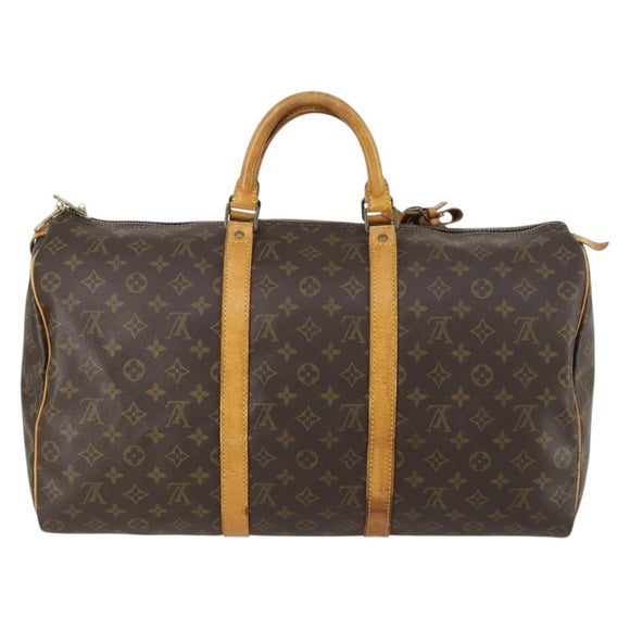 LOUIS VUITTON Monogram Keepall 50 Boston Bag M41426 LV Auth 163080