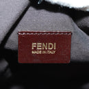 FENDI Zucca Canvas Shoulder Bag PVC Black Brown Auth 163081V-18