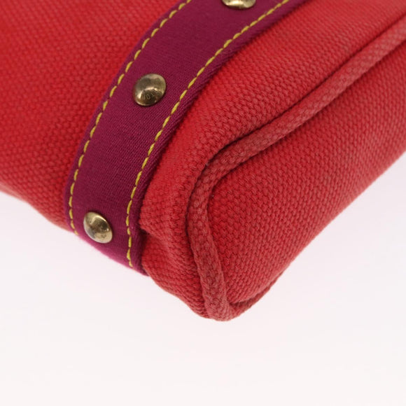 LOUIS VUITTON Antigua Cabas PM Tote Bag Canvas Rouge M40037 LV Auth 163083