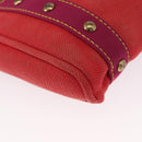 LOUIS VUITTON Antigua Cabas PM Tote Bag Canvas Rouge M40037 LV Auth 163083-15