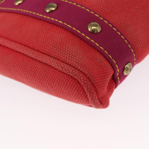 LOUIS VUITTON Antigua Cabas PM Tote Bag Canvas Rouge M40037 LV Auth 163083