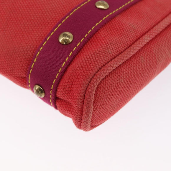 LOUIS VUITTON Antigua Cabas PM Tote Bag Canvas Rouge M40037 LV Auth 163083