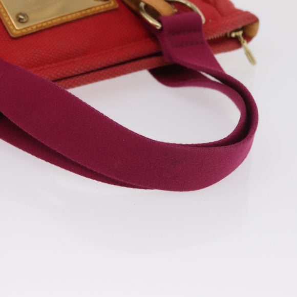 LOUIS VUITTON Antigua Cabas PM Tote Bag Canvas Rouge M40037 LV Auth 163083