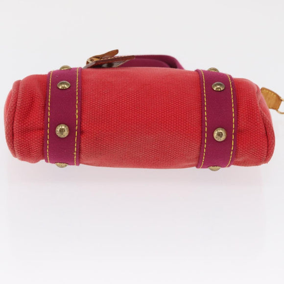 LOUIS VUITTON Antigua Cabas PM Tote Bag Canvas Rouge M40037 LV Auth 163083
