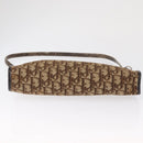 Christian Dior Trotter Canvas Shoulder Bag Beige Gold Auth 163084-6