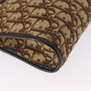 Christian Dior Trotter Canvas Shoulder Bag Beige Gold Auth 163084-10
