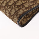 Christian Dior Trotter Canvas Shoulder Bag Beige Gold Auth 163084-14