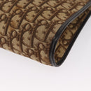 Christian Dior Trotter Canvas Shoulder Bag Beige Gold Auth 163084-16