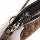 Christian Dior Trotter Canvas Shoulder Bag Beige Gold Auth 163084-11